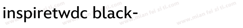 inspiretwdc black字体转换